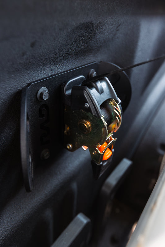 RAD Truck Straps installed in Ford F-150 truck bed — DOT certified, US made