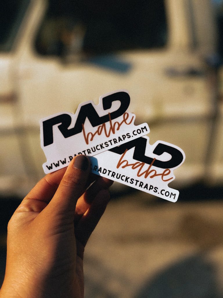 “RAD babe” Sticker – RAD Truck Straps